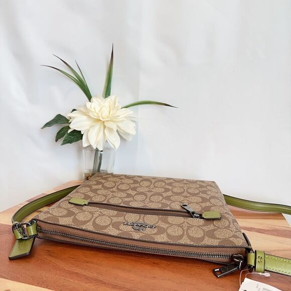 NWT Coach Rowan File Crossbody Bag In Signature Canvas‎ - Picture 6 of 8